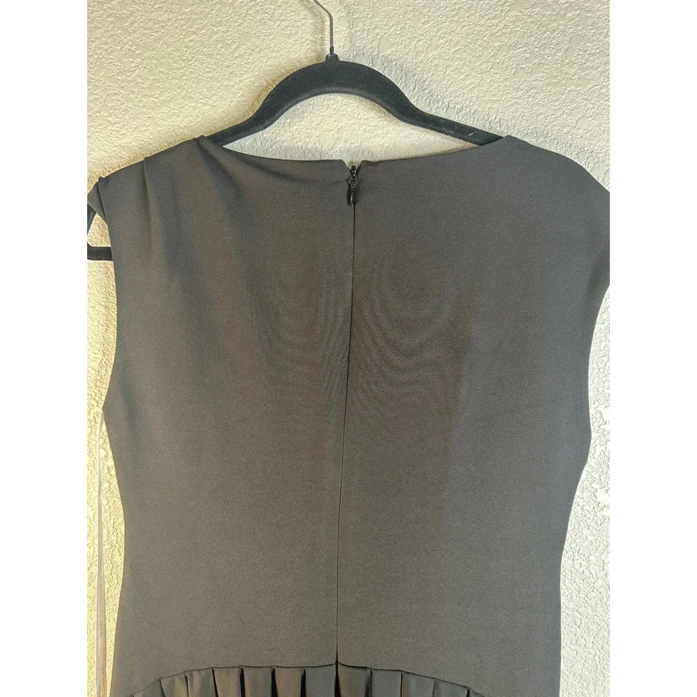 Club L London Women's Black Boat Neck Pleated Maxi Dress Size 8 New with tags!